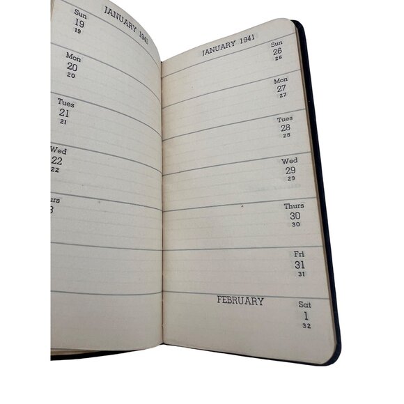 1941 Red Seal Warner-Jenkinson Pocket Diary Calendar, St. Louis Food Colors Ad - Picture 8 of 10